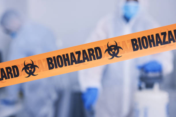Professional Biohazard Cleanup technician working in Harrisburg, IL